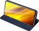 Dux Ducis Etui ochronne Dux Ducis Skin do Xiaomi Poco X3 NFC Granatowe + Szkło 3mk uniwersalny 2