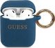 Guess Etui ochronne GUACCSILGLBL Silicone Glitter do AirPods 1/2 granatowe 1