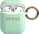 Guess Etui ochronne GUACCSILGLGN Silicone Glitter do AirPods 1/2 zielone 1