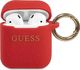 Guess Etui ochronne GUACCSILGLRE Silicone Glitter do AirPods 1/2 czerwone 1
