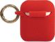 Guess Etui ochronne GUACCSILGLRE Silicone Glitter do AirPods 1/2 czerwone 2