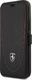 Ferrari Ferrari FEOGOFLBKP12MBK iPhone 12/12 Pro 6,1" czarny/black book Off Track Perforated 1