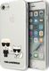 Karl Lagerfeld Karl Lagerfeld KLHCI8CKTR iPhone 7/8/SE 2020 hardcase Transparent Karl & Choupette 1