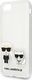Karl Lagerfeld Karl Lagerfeld KLHCI8CKTR iPhone 7/8/SE 2020 hardcase Transparent Karl & Choupette 3