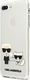 Karl Lagerfeld Karl Lagerfeld KLHCI8LCKTR iPhone 7/8 Plus hardcase Transparent Karl & Choupette 2