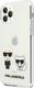 Karl Lagerfeld Karl Lagerfeld KLHCN58CKTR iPhone 11 Pro hardcase Transparent Karl & Choupette 2