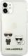 Karl Lagerfeld Karl Lagerfeld KLHCN61CKTR iPhone 11 hardcase Transparent Karl & Choupette 3