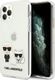 Karl Lagerfeld Karl Lagerfeld KLHCN65CKTR iPhone 11 Pro Max hardcase Transparent Karl & Choupette 1