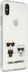 Karl Lagerfeld Karl Lagerfeld KLHCPXCKTR iPhone X/Xs hardcase Transparent Karl & Choupette 3