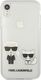 Karl Lagerfeld Karl Lagerfeld KLHCI61CKTR iPhone Xr hardcase Transparent Karl & Choupette 3