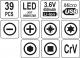 Yato Wkrętak Precyzyjny AKU 3,6V Z BIT 39szt. YT-27930 6