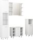 vidaXL 4-częściowy zestaw mebli łazienkowych, biały, płyta wiórowa 2