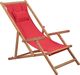 Elior Czerwony składany leżak plażowy - Inglis 1