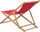 Elior Czerwony leżak plażowy - Inglis 2X 4