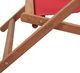 Elior Czerwony leżak plażowy - Inglis 2X 7