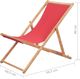 Elior Czerwony leżak plażowy - Inglis 2X 8