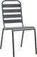 Elior Zestaw metalowych krzeseł ogrodowych Mantar - szary 5