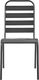 Elior Zestaw metalowych krzeseł ogrodowych Mantar - szary 6