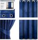 AmeliaHome Zasłona Velvet na przelotkach Indygo 140X245 1