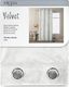 AmeliaHome Zasłona Velvet na przelotkach Biały 140X245 2