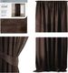 AmeliaHome Zasłona Velvet na taśmie Ciemny brąz 140X270 1