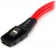 StarTech SFF 8087 - SATA x4, 0.5m, Czerwony (SAS8087S4R50) 1