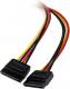 StarTech Molex - SATA x2, 0.3m, Wielokolorowy (PYO2LP4SATA) 2