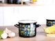 Emalia Silesia Rybnik Garnek emaliowany na gaz i indukcję Silesia Rybnik Dream Garden 1,5 l 1