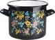 Emalia Silesia Rybnik Garnek emaliowany na gaz i indukcję Silesia Rybnik Dream Garden 1,5 l 1