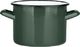 Emalia Silesia Rybnik Garnek emaliowany Silesia Rybnik na gaz i indukcję ciemny zielony 2,4l 2