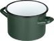 Emalia Silesia Rybnik Garnek emaliowany Silesia Rybnik na gaz i indukcję ciemny zielony 2,4l 3