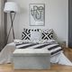 Intesi Pufa Intesi Velse light grey print black uniwersalny 3