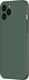 Baseus Baseus Liquid Silica Gel Case Elastyczne żelowe etui iPhone 12 Pro Max Ciemnozielony (WIAPIPH67N-YT6A) uniwersalny 2