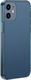 Baseus Baseus Frosted Glass Case Sztywne etui z elastyczną ramką iPhone 12 Pro / iPhone 12 Niebieski (WIAPIPH61P-WS03) uniwersalny 2