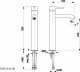 Bateria umywalkowa KFA Moza stojąca chrom (5032-612-00) 2