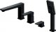 Bateria wannowa Omnires bateria wannowa 4-otworowa Parma, czarny mat 3