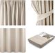 AmeliaHome Zasłona Blackout na taśmie Krem 140X245 1
