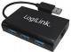 HUB USB LogiLink 1x RJ-45  + 3x USB-A  (UA0173) 1