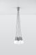 Lampa wisząca Lumes Szara lampa wisząca z regulacją zwisów - EX543-Diegi 3