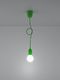 Lampa wisząca Lumes Zielona loftowa lampa wisząca na przewodzie - EX541-Diegi 2