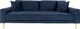 Selsey Sofa trzyosobowa Dagmarri 210 cm granatowy welur 1