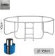 Trampolina ogrodowa Neo-Sport NS-06Z181 z siatką zewnętrzną 6 FT 183 cm 12