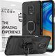 Alogy Etui Alogy Stand Ring Armor do Xiaomi Redmi Note 9S/ Pro/ Max czarne + Szkło Alogy Full uniwersalny 1