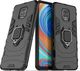 Alogy Etui Alogy Stand Ring Armor do Xiaomi Redmi Note 9S/ Pro/ Max czarne + Szkło Alogy Full uniwersalny 2