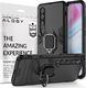 Alogy Etui Alogy Stand Ring Armor do Xiaomi Mi 10/ Mi 10 Pro czarne + Szkło Alogy Full uniwersalny 1