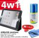 Etui na tablet 4World Zestaw Etui iPad 3 Czarne + Kabel 1m Czerwony + Czyścik - 10190 1