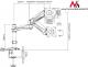 Maclean Uchwyt biurkowy na monitor 13" - 27" (MC-669W) 1