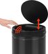 Kosz na śmieci vidaXL bezdotykowy czarny (322702) 2