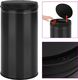 Kosz na śmieci vidaXL bezdotykowy czarny (322701) 1