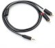 Kabel Ugreen Jack 3.5mm - RCA (Cinch) x2 2m czarny (UGR510BLK) 4